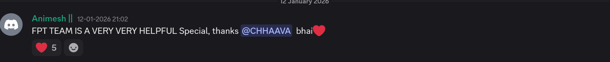 Discord Testimonial 1